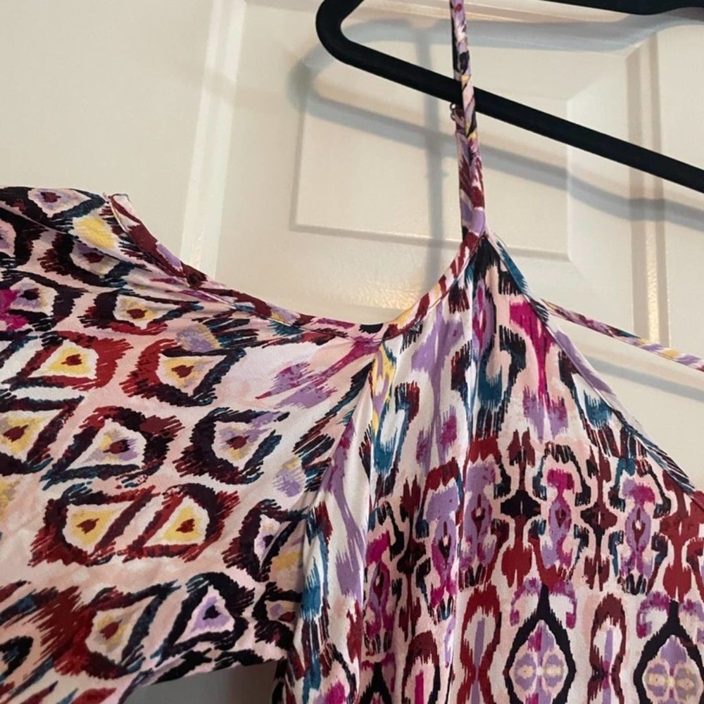 Xhilaration Ikat Cold-Shoulder Dress - Picture 3 of 7